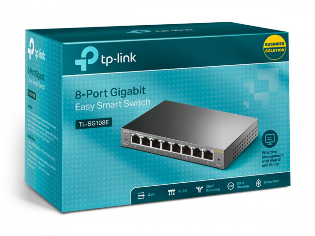 Коммутатор TP-Link TL-SG108E — для бизнеса и офиса