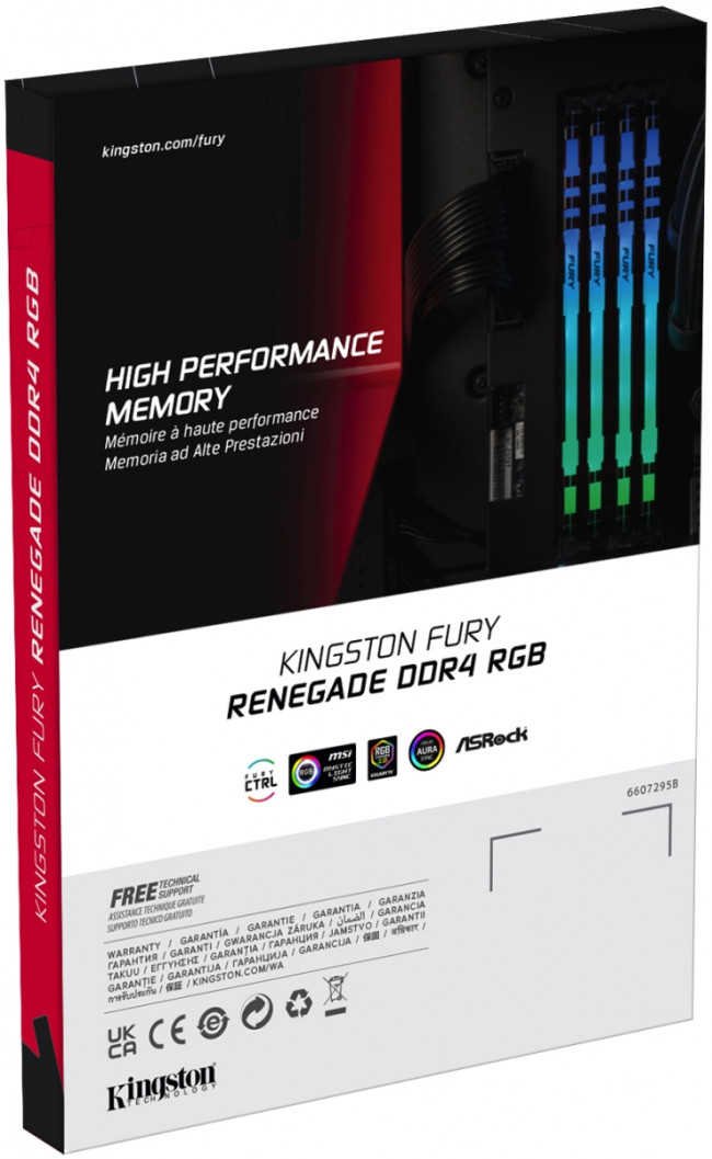 Память оперативная Kingston FURY Renegade RGB KF436C16RBAK2/16 — для бизнеса и офиса