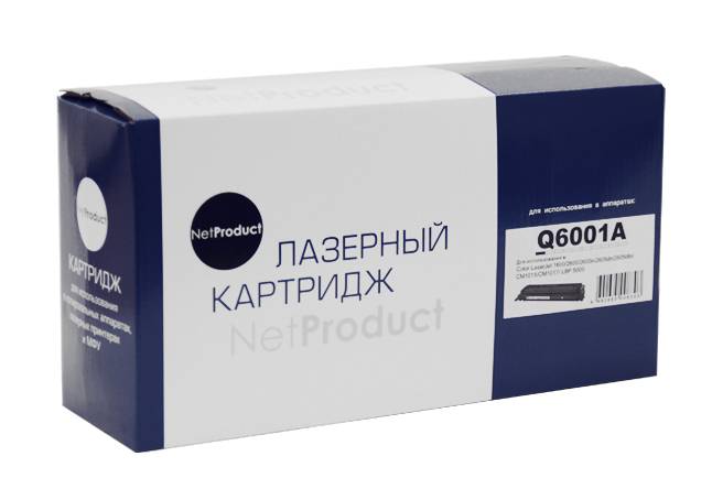 Картридж NetProduct (N-Q6001A) для HP CLJ 1600/2600/2605, Восстановленный, C, 2K — для бизнеса и офиса