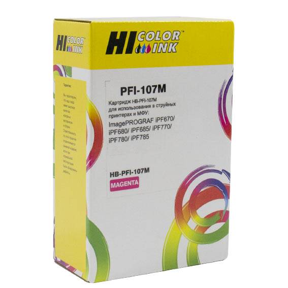 Картридж Hi-Black (PFI-107M) для Canon iPF680/685/780/785, M — для бизнеса и офиса