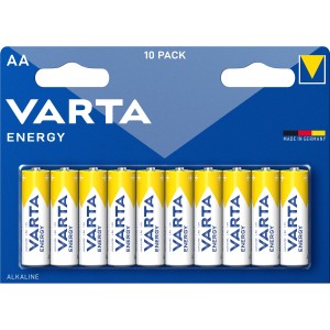 Батарейка Varta ENERGY LR6 AA BL10 Alkaline 1.5V (4106) (10/200/36000) (10 шт.) Varta ENERGY LR6 AA (04106229491)