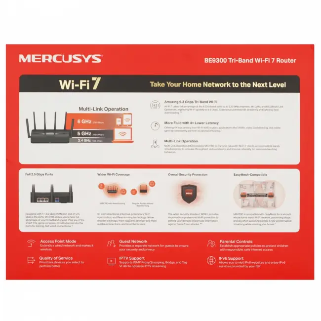 Маршрутизатор Mercusys Technologies CO MR47BE — для бизнеса и офиса