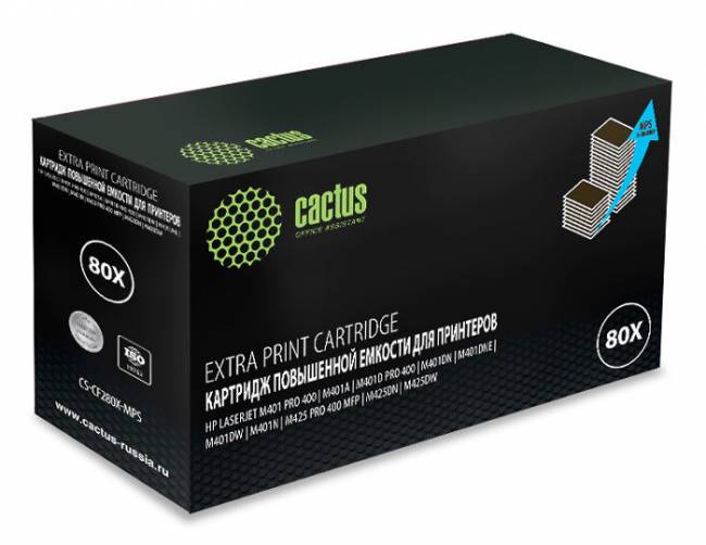 - Cactus CS-CF280X-MPS — для бизнеса и офиса