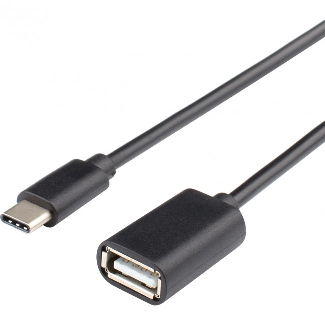 Кабель 0.1 m type-c <=> USB OTG Кабель Atcom 0.1 м (AT4716) — для бизнеса и офиса