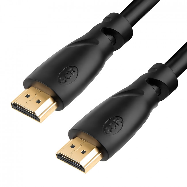 GCR Кабель 0.5m HDMI версия 1.4, черный, OD7.3mm, 30/30 AWG, позолоченные контакты, Ethernet 10.2 Гбит/с, 3D, 4K, экран, GCR-HM310-0.5m Greenconnect HDMI (m) 1.4 - HDMI (m) 1.4 0.5м черный — для бизнеса и офиса