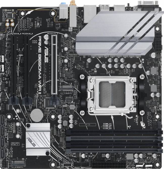 Материнская плата ASUS PRIME B650M-A WIFI II — для бизнеса и офиса