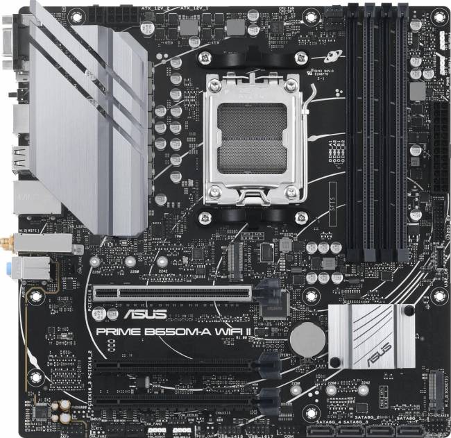 Материнская плата ASUS PRIME B650M-A WIFI II — для бизнеса и офиса
