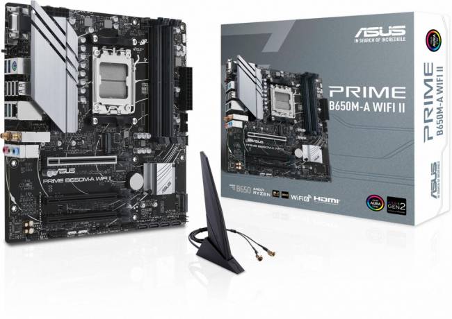Материнская плата ASUS PRIME B650M-A WIFI II — для бизнеса и офиса
