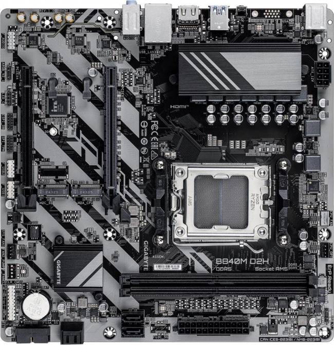 Материнская плата Gigabyte B840M D2H — для бизнеса и офиса