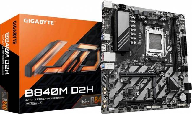 Материнская плата Gigabyte B840M D2H — для бизнеса и офиса