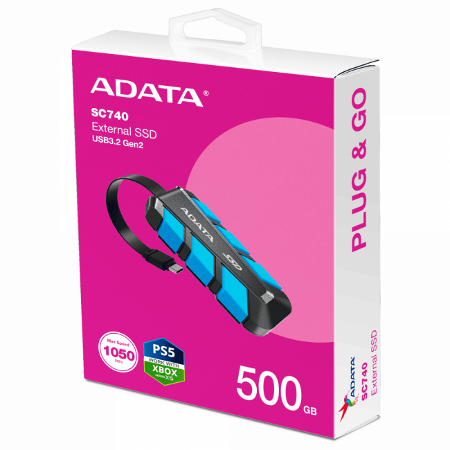 Твердотельный накопитель ADATA SC740-500G-CBU — для бизнеса и офиса Твердотельный накопитель ADATA SC740-500G-CBU — для бизнеса и офиса