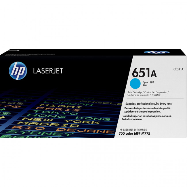 Тонер-картридж HP 651A Cyan Original LaserJet Print Cartridge (CE341A) — для бизнеса и офиса