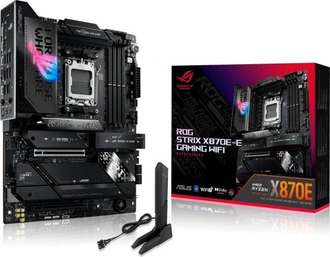 Материнская плата ASUS ROG STRIX X870E-E GAMING WIFI — для бизнеса и офиса Материнская плата ASUS ROG STRIX X870E-E GAMING WIFI — для бизнеса и офиса