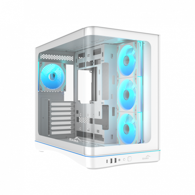 Корпус ПК без блока питания SAMA V62S-WHADA4X1-GL — для бизнеса и офиса Корпус ПК без блока питания SAMA V62S-WHADA4X1-GL — для бизнеса и офиса