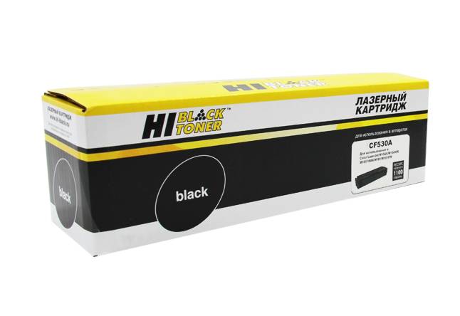 Картридж Hi-Black (HB-CF530A) для HP CLJ Pro M154A/M180n/M181fw, Bk, 1,1K — для бизнеса и офиса