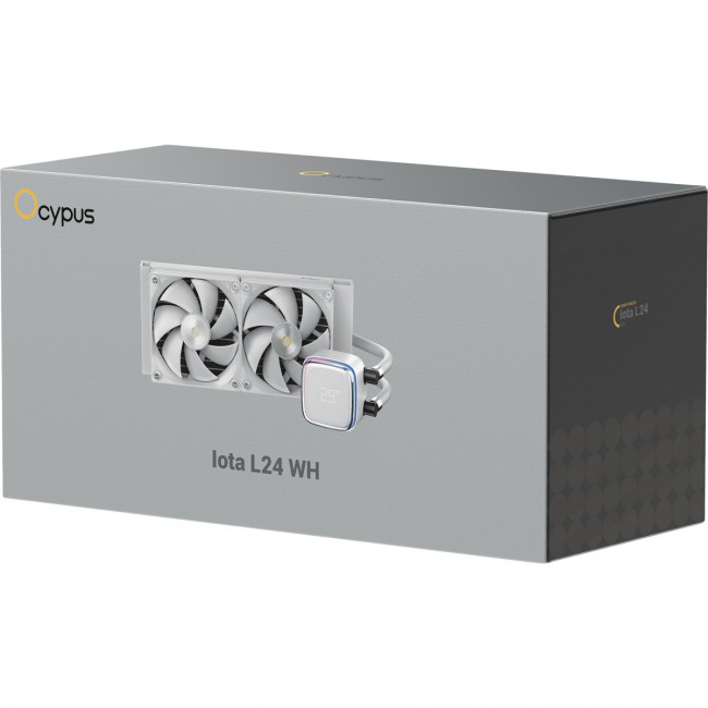 Система жидкостного охлаждения Ocypus Iota-L24-WH2ANWNN00X-GL White — для бизнеса и офиса