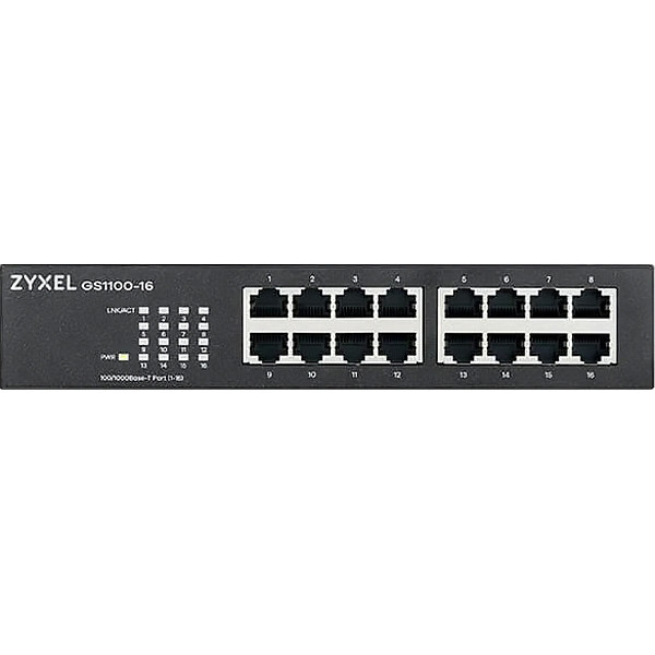 Коммутатор ZyXEL GS1100 (GS1100-16-EU0103F) — для бизнеса и офиса