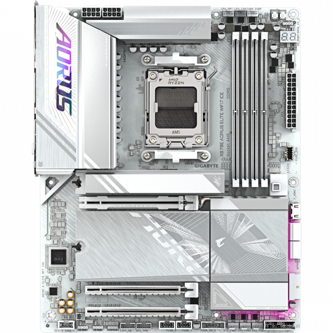 Материнская плата GIGABYTE X870E A ELITE WF7 ICE — для бизнеса и офиса