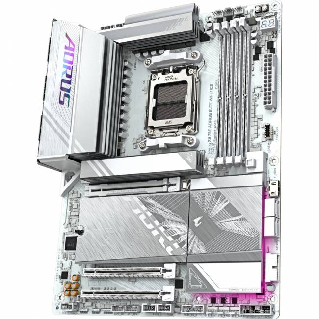 Материнская плата GIGABYTE X870E A ELITE WF7 ICE — для бизнеса и офиса
