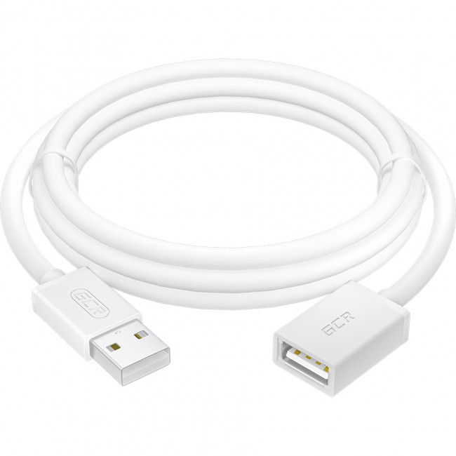 GCR Удлинитель 1.5m USB 2.0 AM/AF, белый, GCR-55063 Удлинитель Greenconnect 1.5 м (GCR-55063)