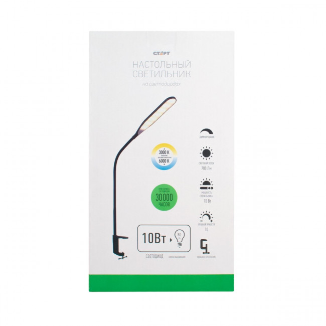Светильник настольный СТАРТ CT87 черный светодиодный Светильник настольный СТАРТ CT87 черный светодиодный