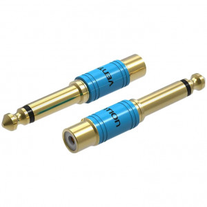 Переходник Vention jack 6.35 mm M/RCA F Переходник Vention Jack 6.35 mm M/RCA F (VDD-C03)