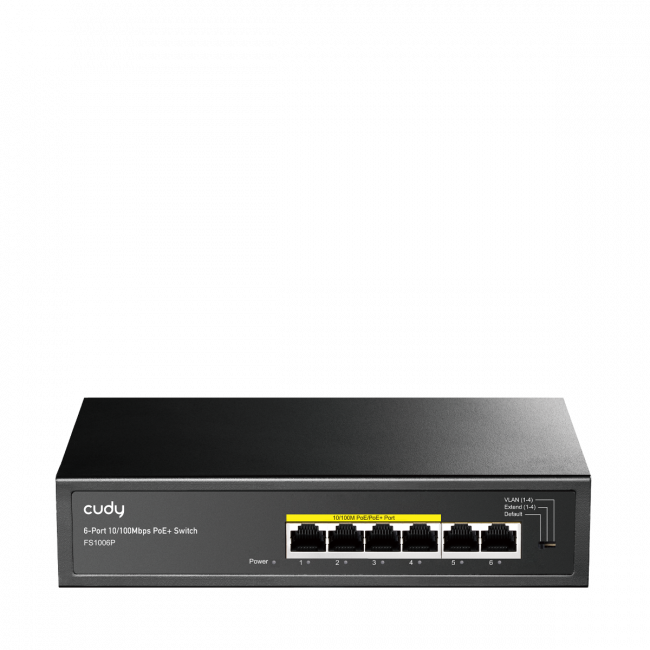 Коммутатор Cudy FS1006P — для бизнеса и офиса Коммутатор Cudy FS1006P — для бизнеса и офиса