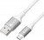 GCR QC Кабель 1.0m MicroUSB, быстрая зарядка, белый нейлон, AL корпус серебро, белый ПВХ, 28/24 AWG, GCR-52468 Кабель Greenconnect 1 м (GCR-52468)