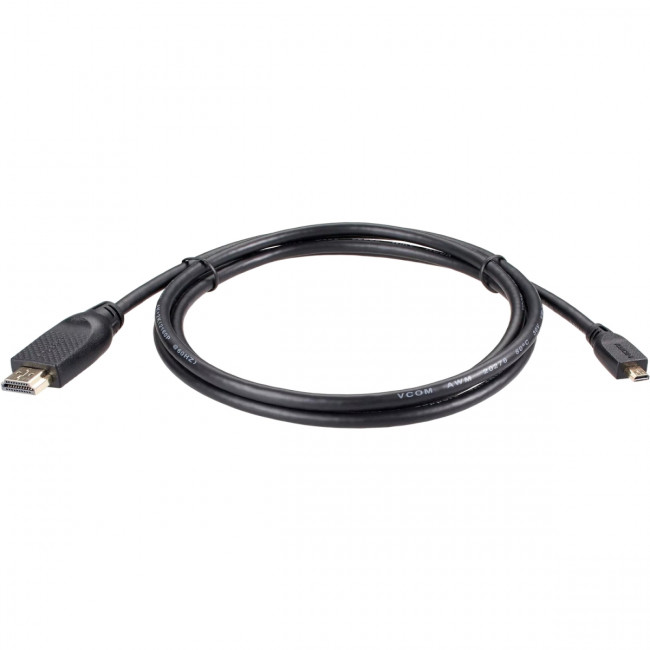 Кабель HDMI-19M --MicroHDMI-19M ver 2.0 1.8m VCOM <CG587-1.8M> VCOM CG587-1.8M — для бизнеса и офиса