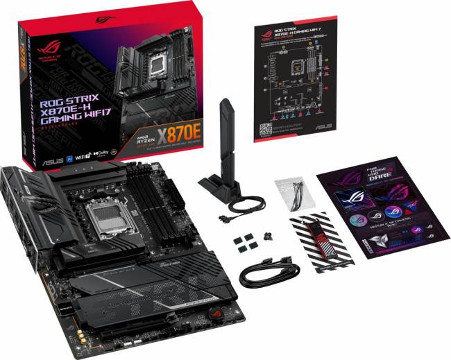 Материнская плата ASUS ROG STRIX X870E-H GAMING WIFI7 — для бизнеса и офиса