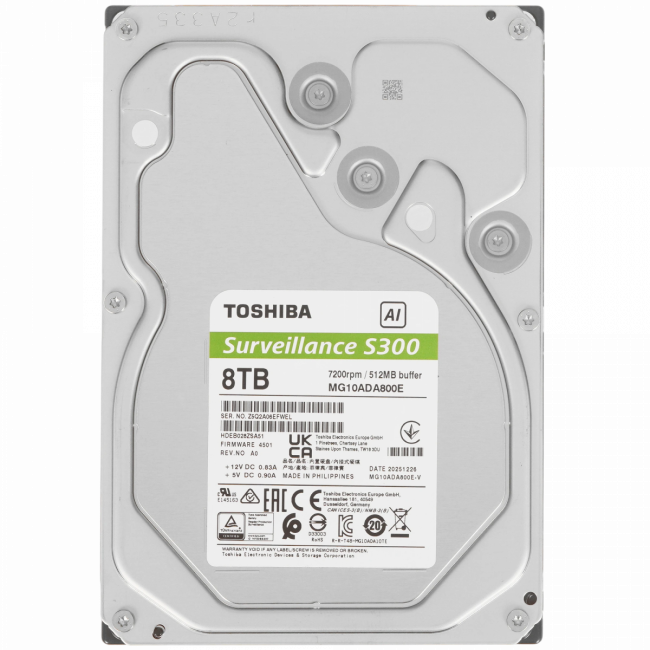 Жесткий диск Toshiba MG10ADA800E-V — для бизнеса и офиса
