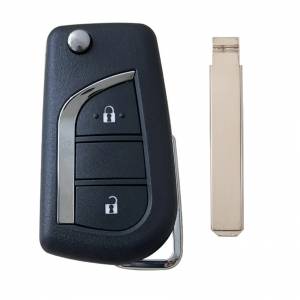 Корпус выкидного ключа TOYOTA 2 кнопки CIT-1 VA2, с лого
