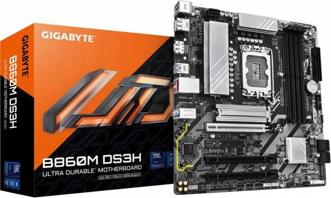 Материнская плата Gigabyte B860M DS3H — для бизнеса и офиса