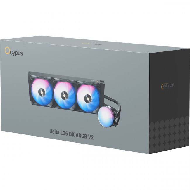 Система жидкостного охлаждения Ocypus Delta-L36-BK3AAWNN02X-GL Black — для бизнеса и офиса Система жидкостного охлаждения Ocypus Delta-L36-BK3AAWNN02X-GL Black — для бизнеса и офиса