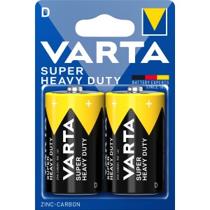 Батарейка Varta SUPERLIFE R20 D BL2 Heavy Duty 1.5V (2020) (2/24/120) (2 шт.) Varta SUPERLIFE R20 D (02020101412)