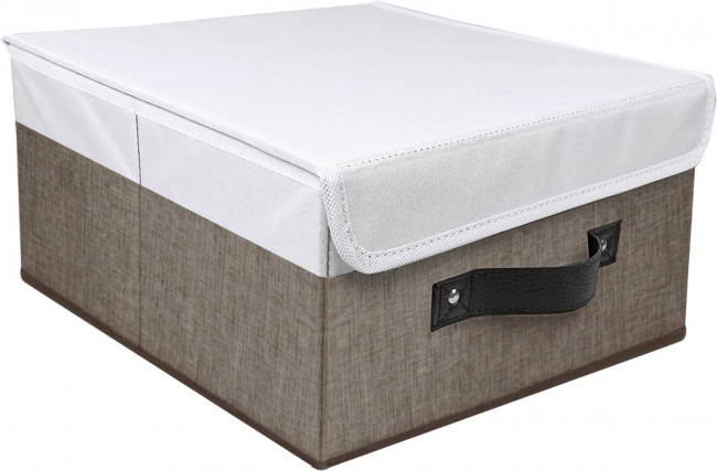 Короб для хранения Короб для хранения Cappuccino с крышкой 30х30х16