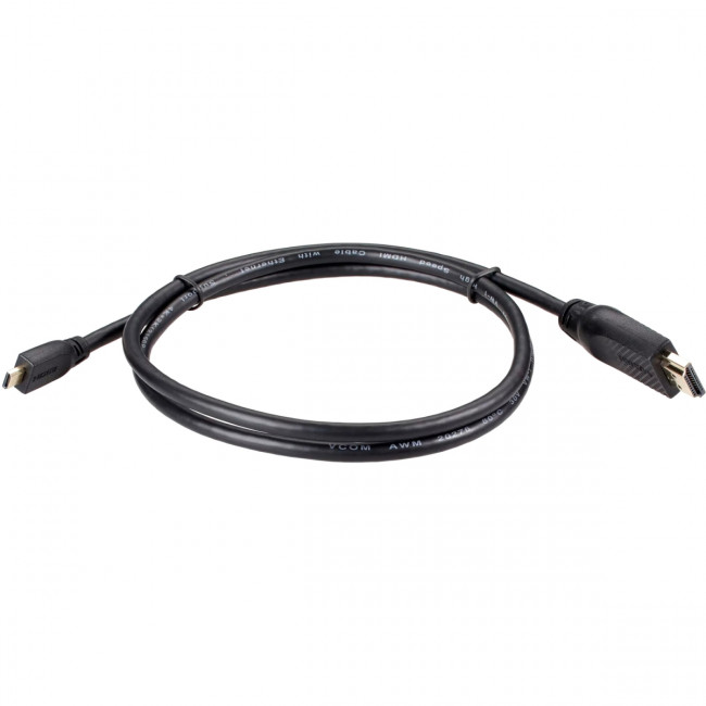 Кабель HDMI-19M --MicroHDMI-19M ver 2.0 1m VCOM <CG587-1M> VCOM CG587-1M