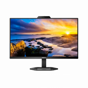 Монитор Philips 24E1N5300HE 23.8'', 1920x1080, IPS, 75hz, 80M:1, 300cd, 1ms, HDMI 1.4, DP 1.2, 4xUSB 3.2, Type-C 65W, Speakers, web-cam 5.0mpx, H. adj 130mm, pivot, VESA, 3Y, Black Philips 24E1N5300HE