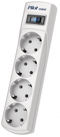 Сетевой фильтр Pilot Mini 4 розетки (евро с заземлением), 10А/2.2кВа, автомат, 1.8 м ZIS Pilot Mini (1.8 м, 4 розетки) Сетевой фильтр Pilot Mini 4 розетки (евро с заземлением), 10А/2.2кВа, автомат, 1.8 м ZIS Pilot Mini (1.8 м, 4 розетки)