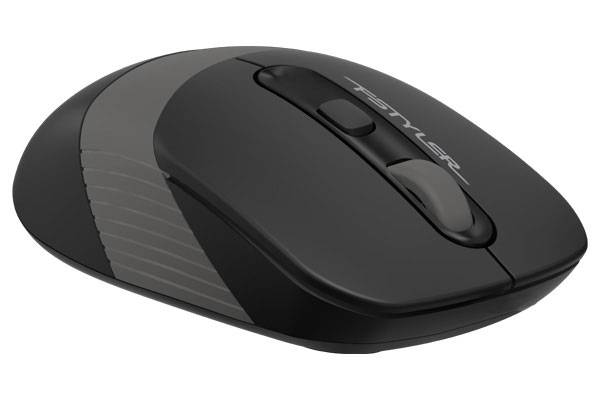 Мышь A4Tech Fstyler FG10S черный/серый оптич. 2000dpi silent беспров. USB для ноутбука 4but (FG10S G FG10S GREY A4Tech FG10S GREY — для бизнеса и офиса