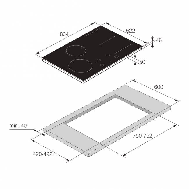 Варочная панель ASKO Asko HID824GC — для бизнеса и офиса Варочная панель ASKO Asko HID824GC — для бизнеса и офиса