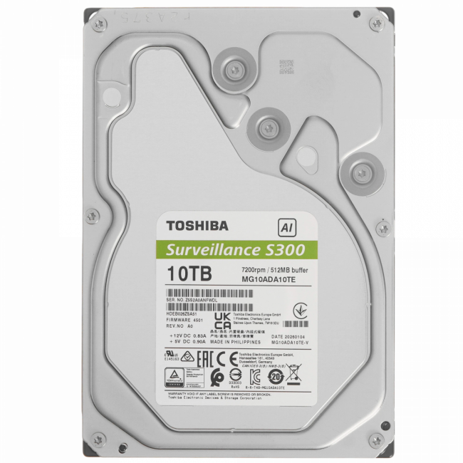 Жесткий диск Toshiba S300 MG10ADA10TE-V — для бизнеса и офиса Жесткий диск Toshiba S300 MG10ADA10TE-V — для бизнеса и офиса