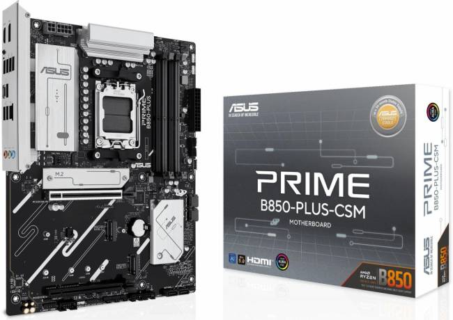 Материнская плата ASUS PRIME B850-PLUS-CSM — для бизнеса и офиса Материнская плата ASUS PRIME B850-PLUS-CSM — для бизнеса и офиса