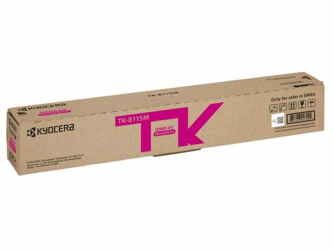Тонер-картридж TK-8115M Kyocera Ecosys M8124/M8130, 6K, красный, (O), 1T02P3BNL0 — для бизнеса и офиса