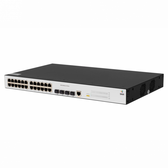 Коммутатор SNR-S2982G-24T-POE-E — для бизнеса и офиса Коммутатор SNR-S2982G-24T-POE-E — для бизнеса и офиса