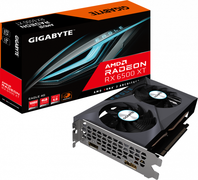 Видеокарта Gigabyte GV-R65XTEAGLE-4GD — для бизнеса и офиса Видеокарта Gigabyte GV-R65XTEAGLE-4GD — для бизнеса и офиса
