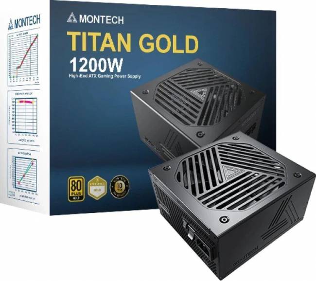 Блок питания Montech TITAN GOLD 1200 TIS0126 — для бизнеса и офиса