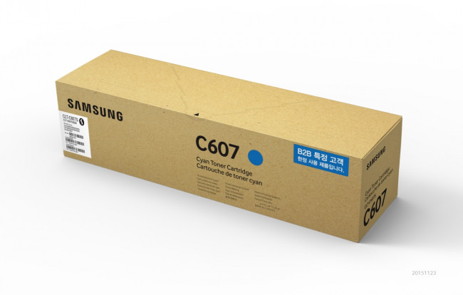 Тонер-картридж Samsung CLT-C607S Cyan Original Toner Cartridge (SS540A) — для бизнеса и офиса Тонер-картридж Samsung CLT-C607S Cyan Original Toner Cartridge (SS540A) — для бизнеса и офиса