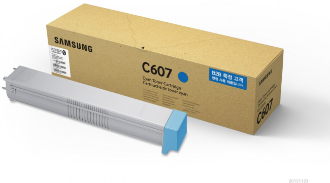 Тонер-картридж Samsung CLT-C607S Cyan Original Toner Cartridge (SS540A) — для бизнеса и офиса Тонер-картридж Samsung CLT-C607S Cyan Original Toner Cartridge (SS540A) — для бизнеса и офиса