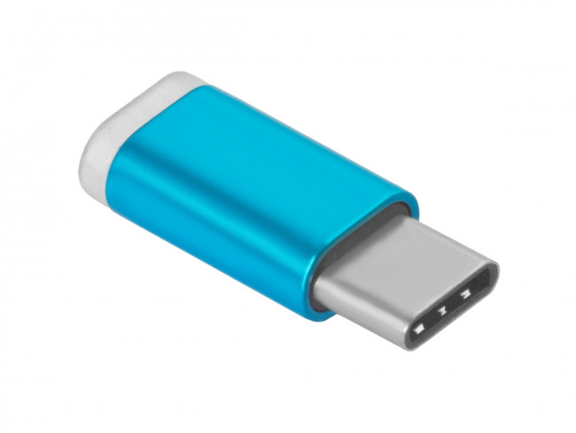 Greenconnect Переходник USB Type C на micro USB 2.0, M/F, Greenconnect, голубой, GCR-UC3U2MF-BL Greenconnect USB Type C на micro USB 2.0, M/F голубой — для бизнеса и офиса